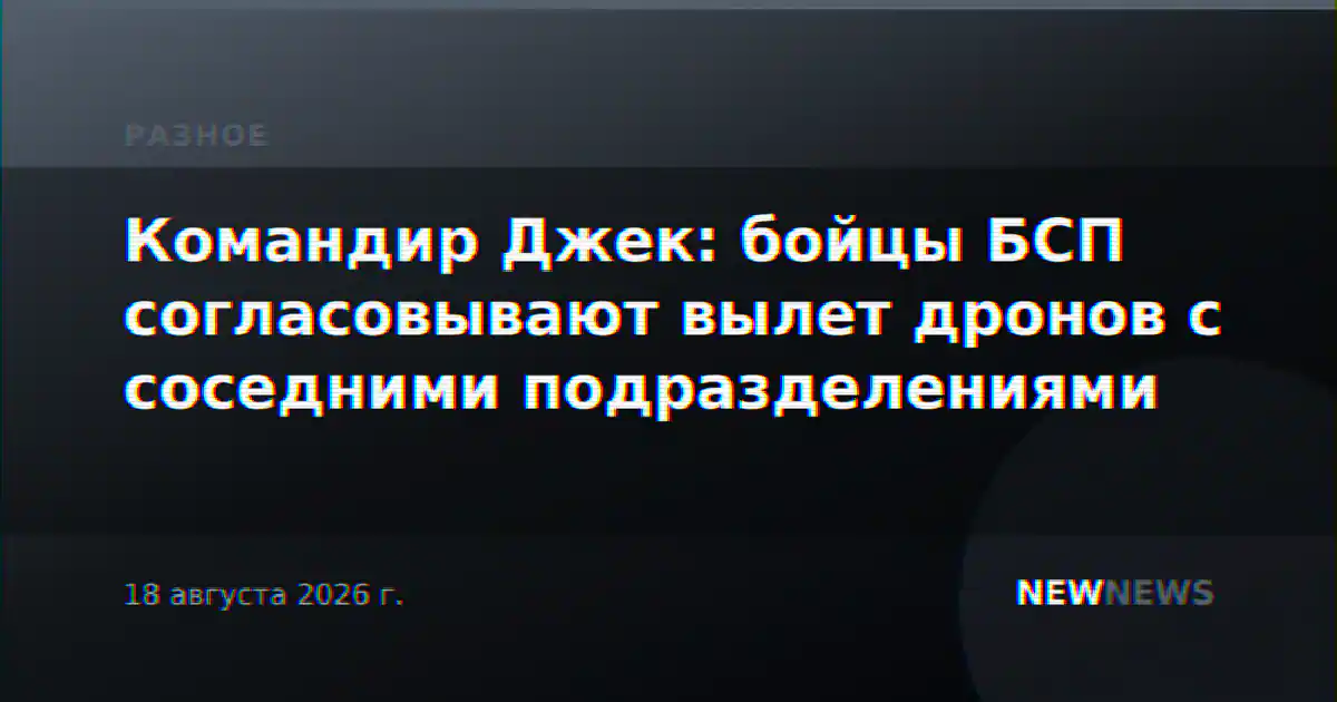 Командир Джек: бойцы БСП согласовывают вылет дронов с соседними подразделениями