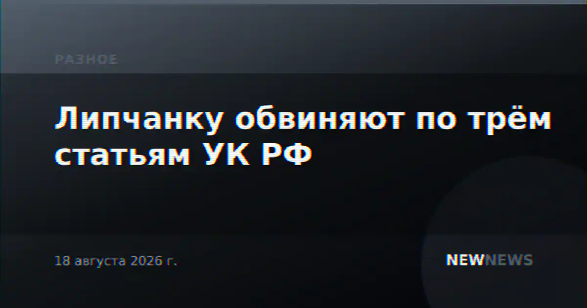 Липчанку обвиняют по трём статьям УК РФ