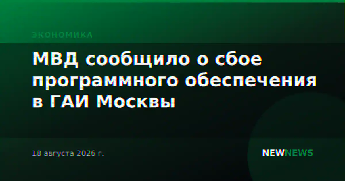 МВД сообщило о сбое программного обеспечения в ГАИ Москвы