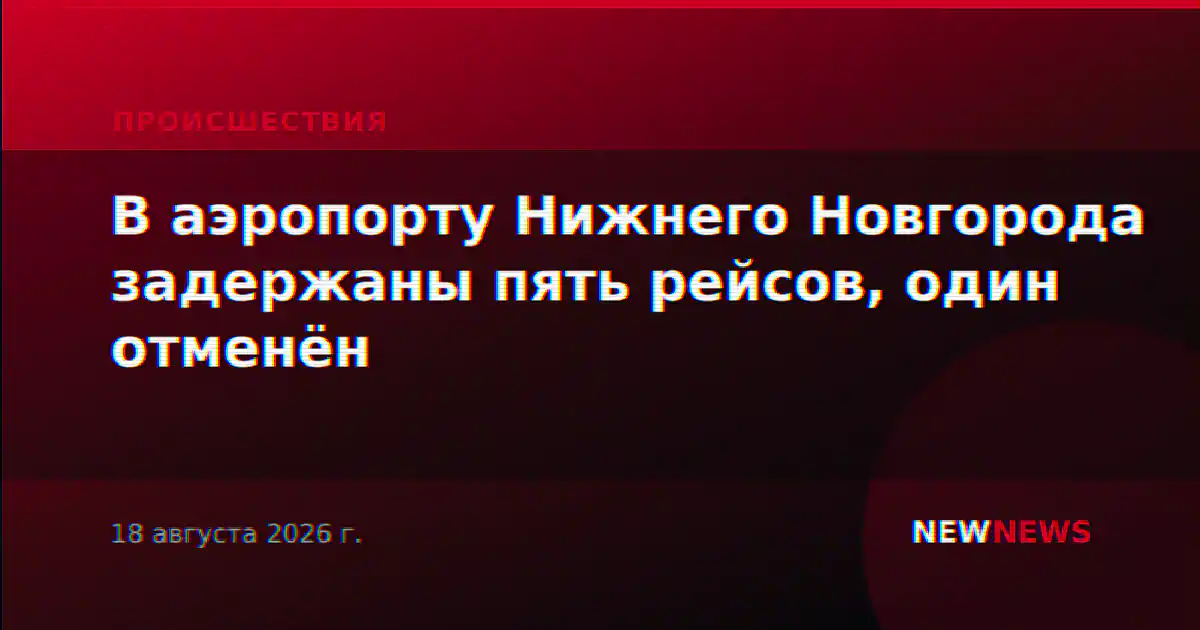 В аэропорту Нижнего Новгорода задержаны пять рейсов, один отменён