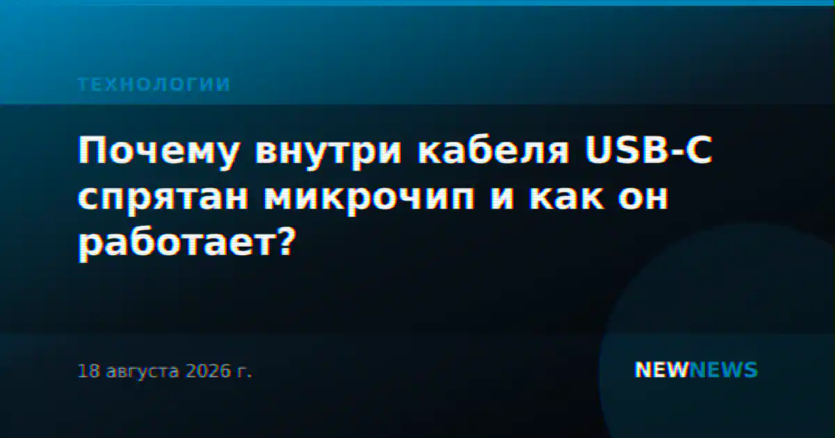 Почему внутри кабеля USB-C спрятан микрочип и как он работает?