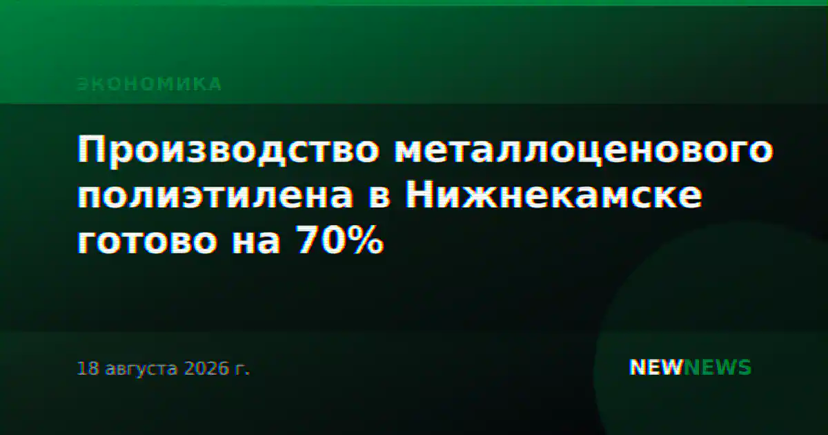 Производство металлоценового полиэтилена в Нижнекамске готово на 70%