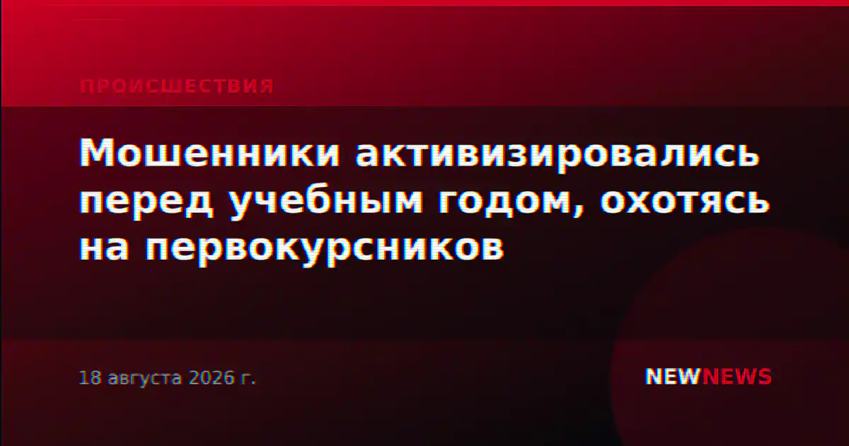 Мошенники активизировались перед учебным годом, охотясь на первокурсников
