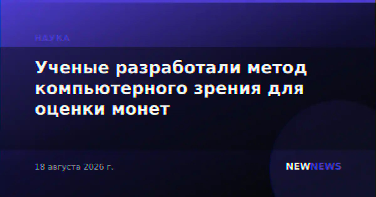 Ученые разработали метод компьютерного зрения для оценки монет