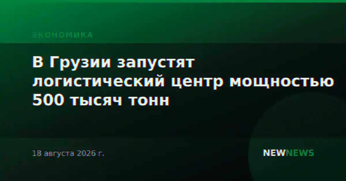 В Грузии запустят логистический центр мощностью 500 тысяч тонн